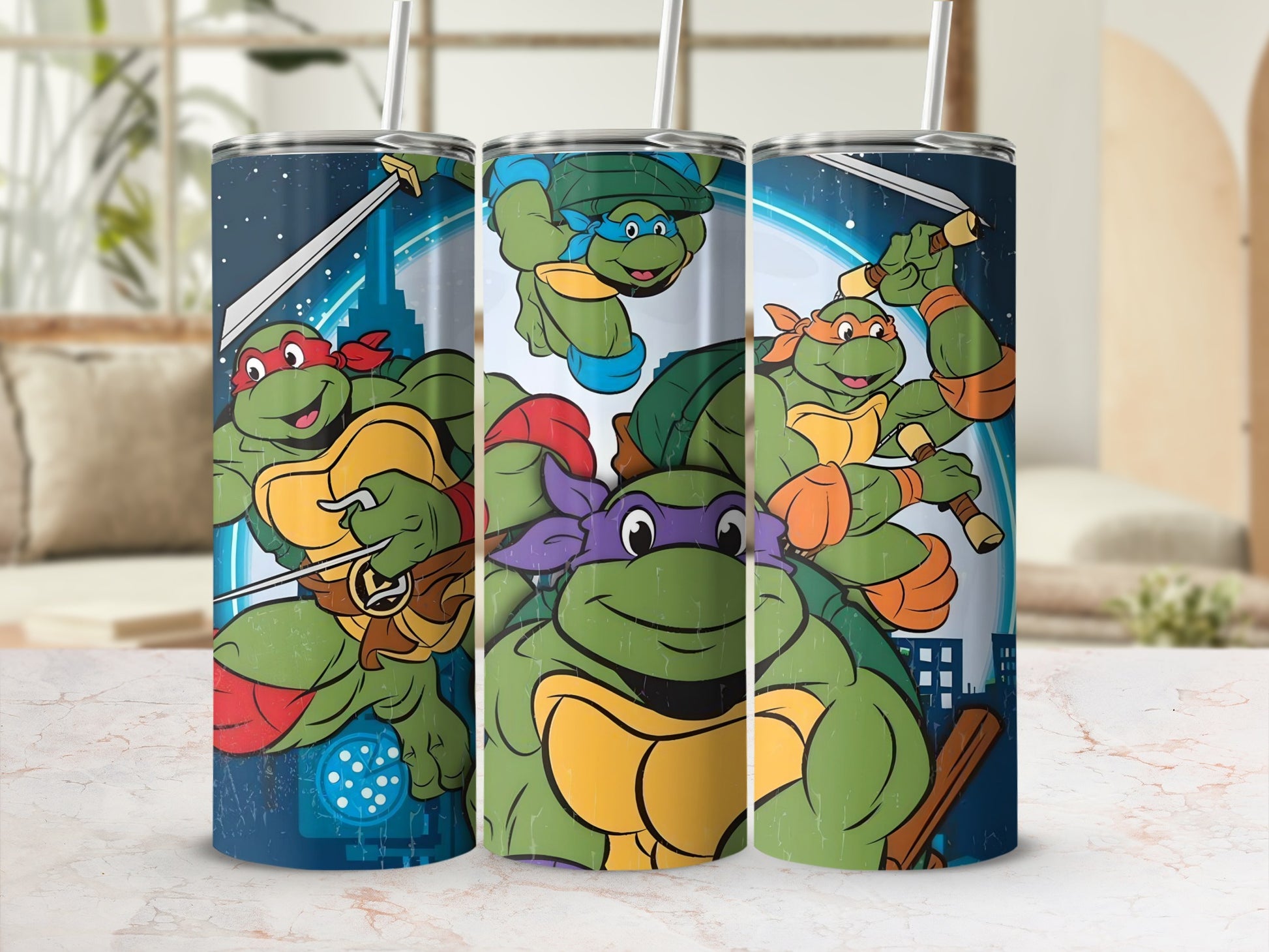 Teenage Mutant Ninja Turtles themed tumbler