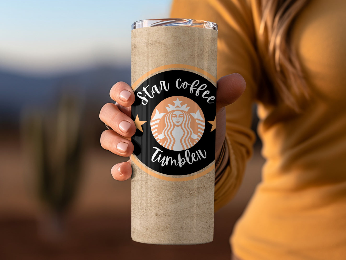 Star Coffee Tumbler Insulated Travel Cup for Beverages