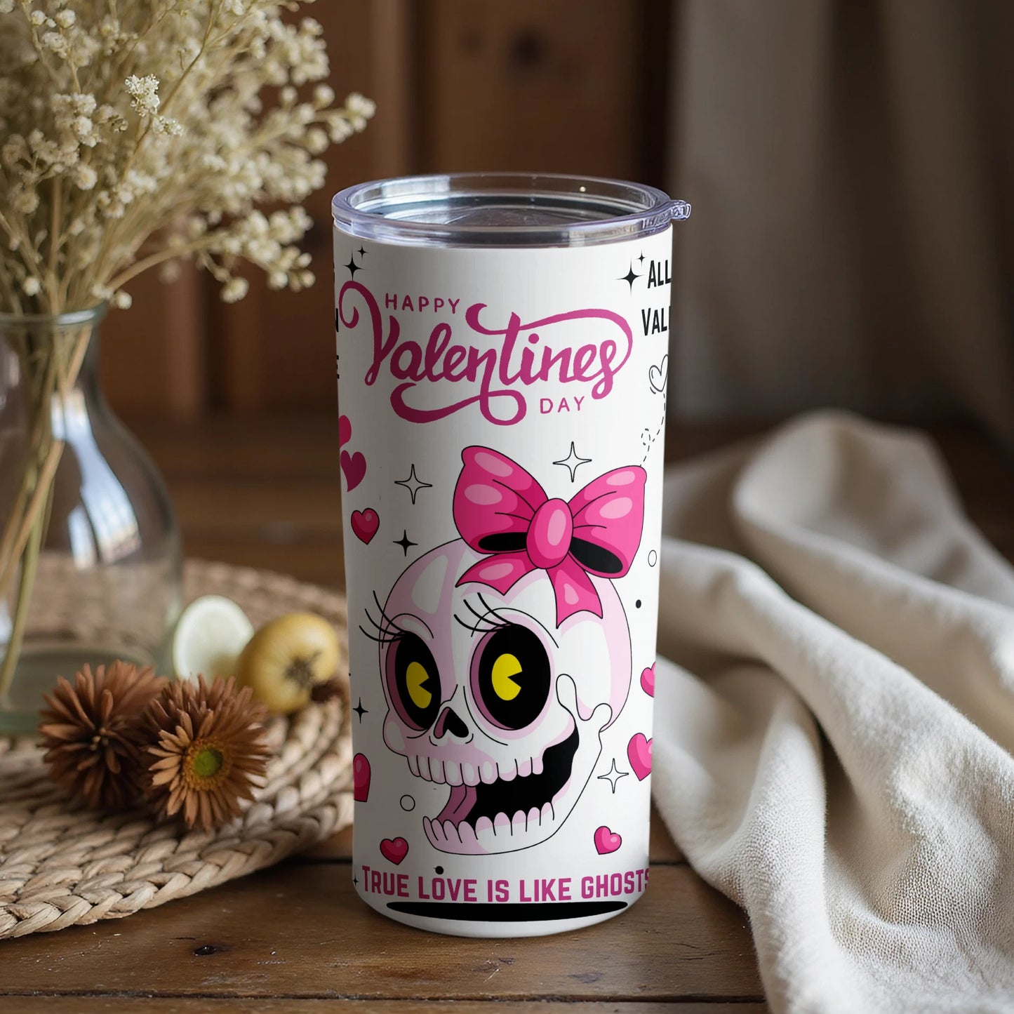 True Love Is Like Ghost Happy Valentines Day Tumbler