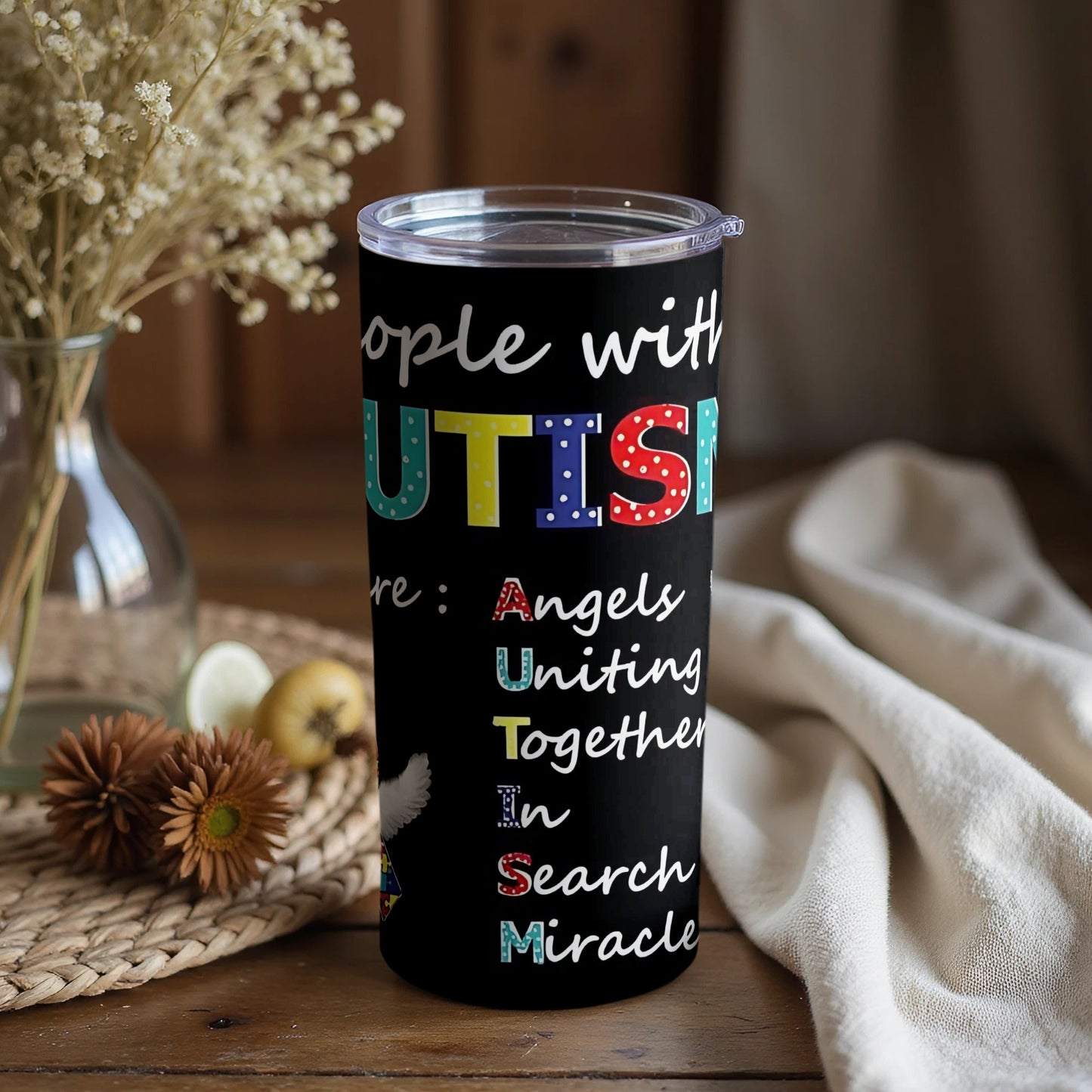 People with Autism Insulated Tumbler Mug