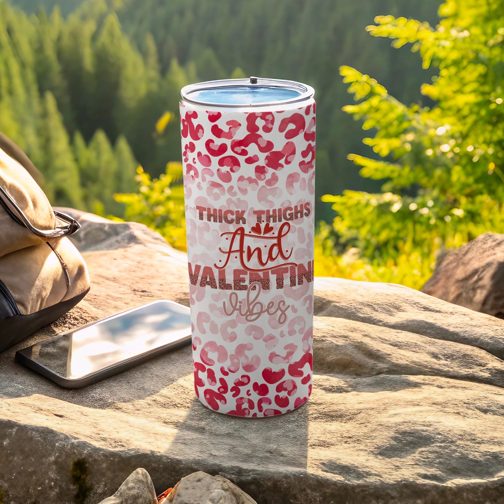 Thick Thighs And Valentine Vibes Tumbler Product