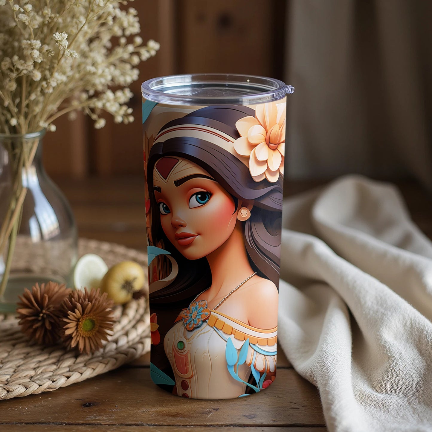 Princess Fairy Tale Design Insulated Tumbler