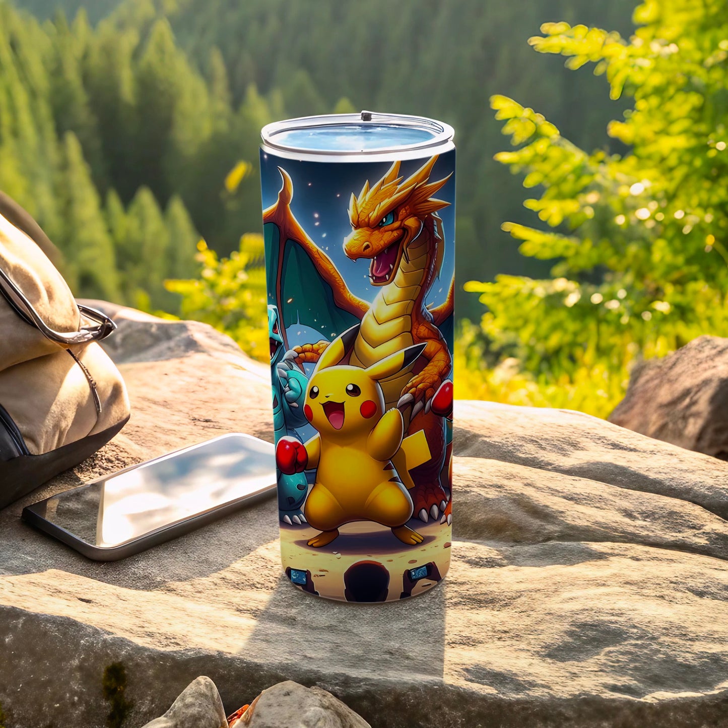 Colorful Pokemon Characters Insulated Tumbler