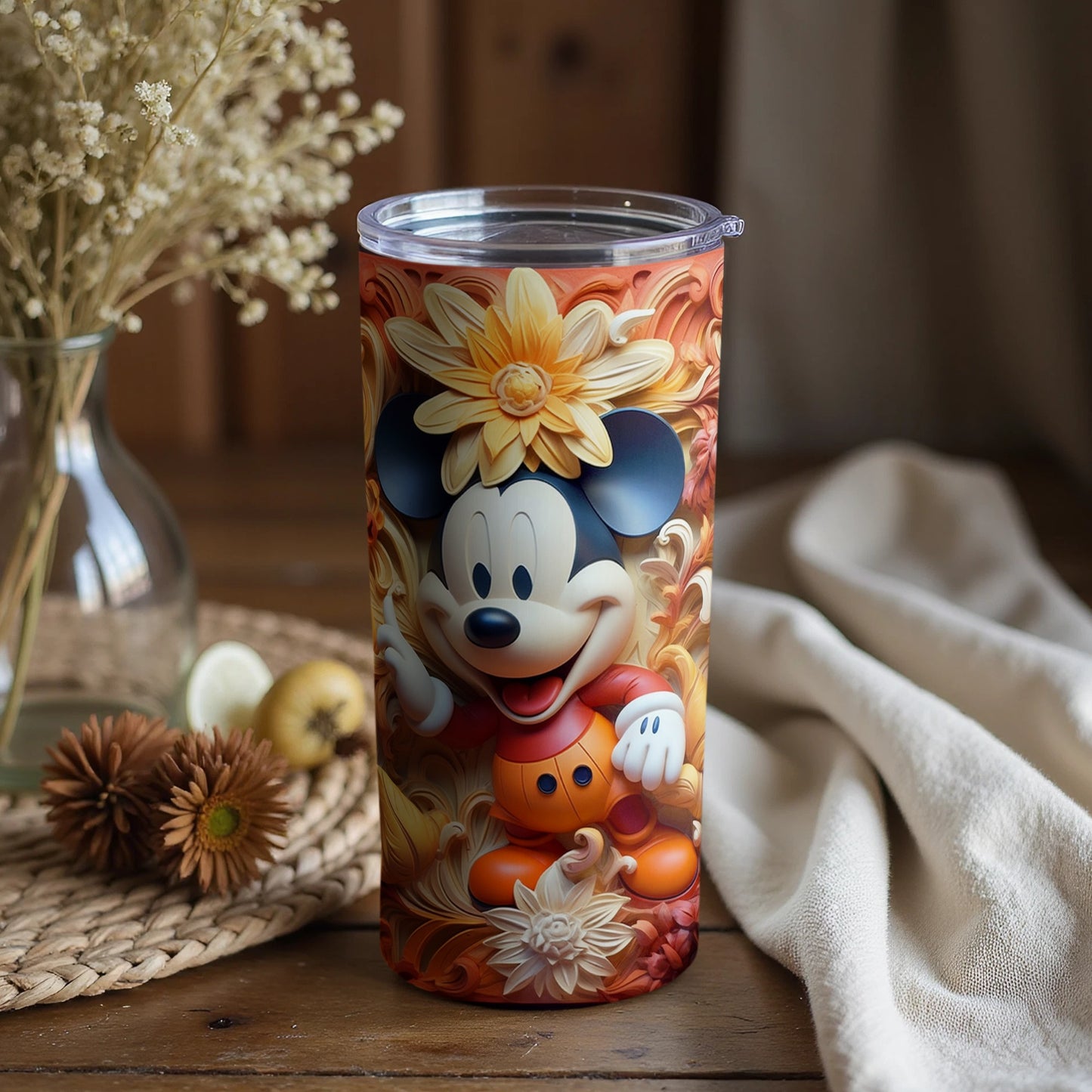 Disney Mouse Floral Design Insulated Tumbler Product