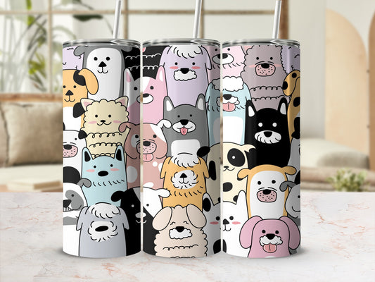 Cute Colorful Cartoon Dogs Pattern product type