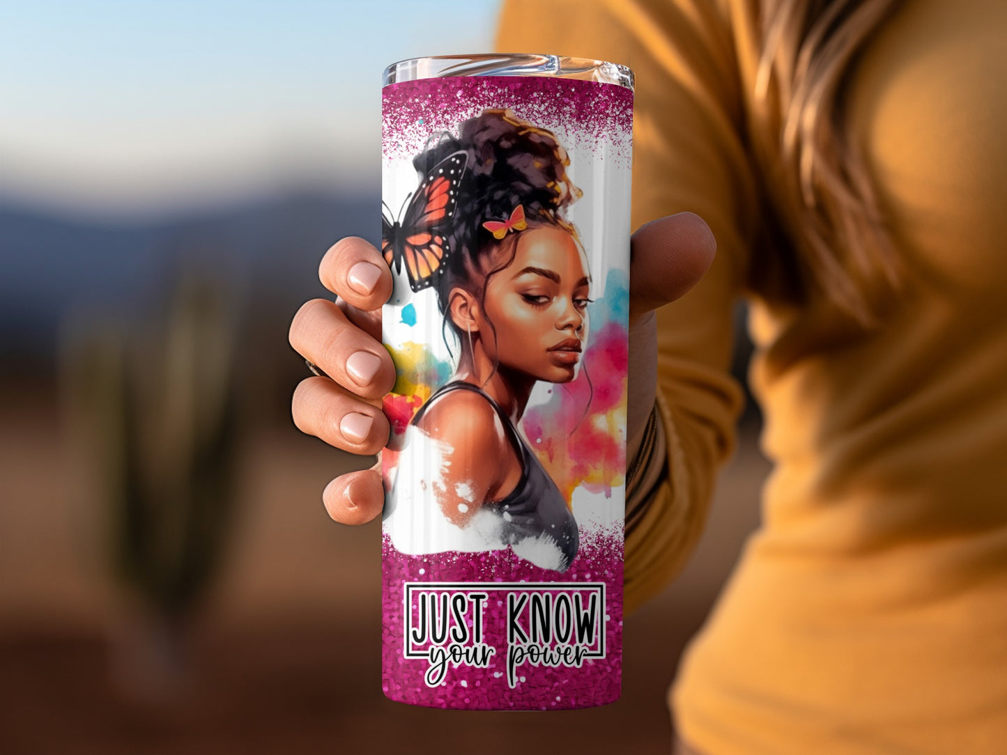Just Know Your Power Inspirational Tumbler