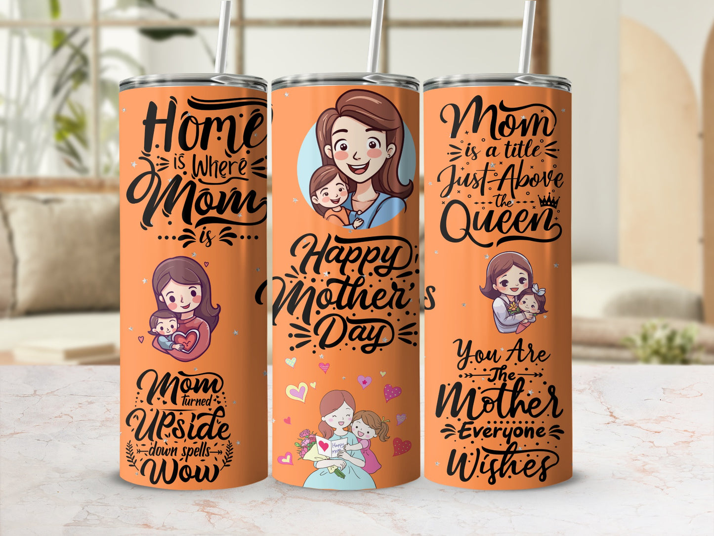 Happy Mother's Day Tumbler Celebrates Mom's Love