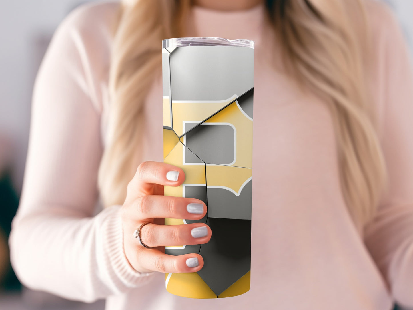 Pittsburgh Team Emblem Abstract Geometric Tumblers