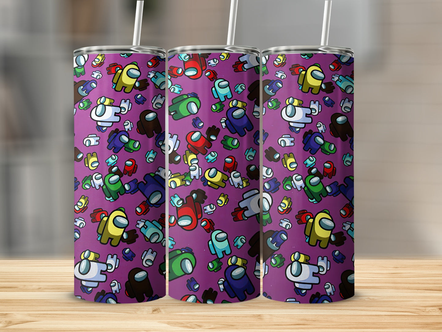Colorful Among Characters Design Tumbler Cup