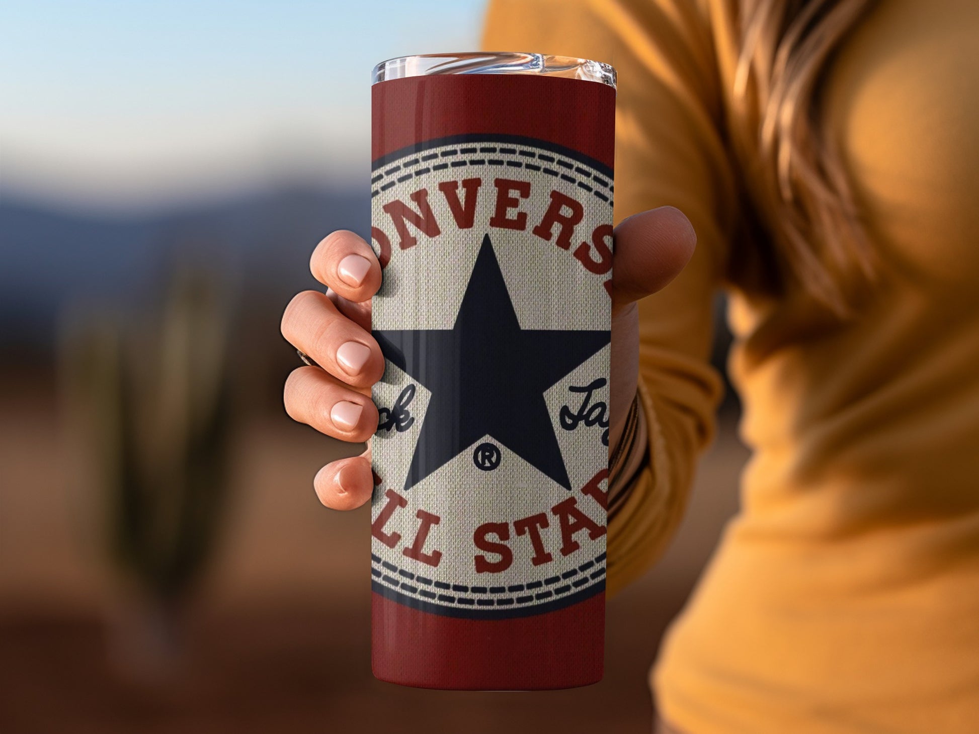 Classic Converse All Star Logo Tumbler for Any Beverage