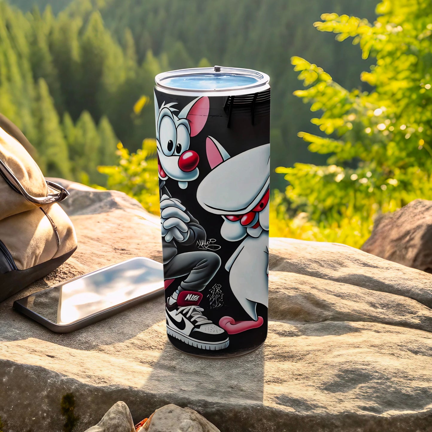 Cartoon Characters Printed Tumbler for Outdoor Adventures