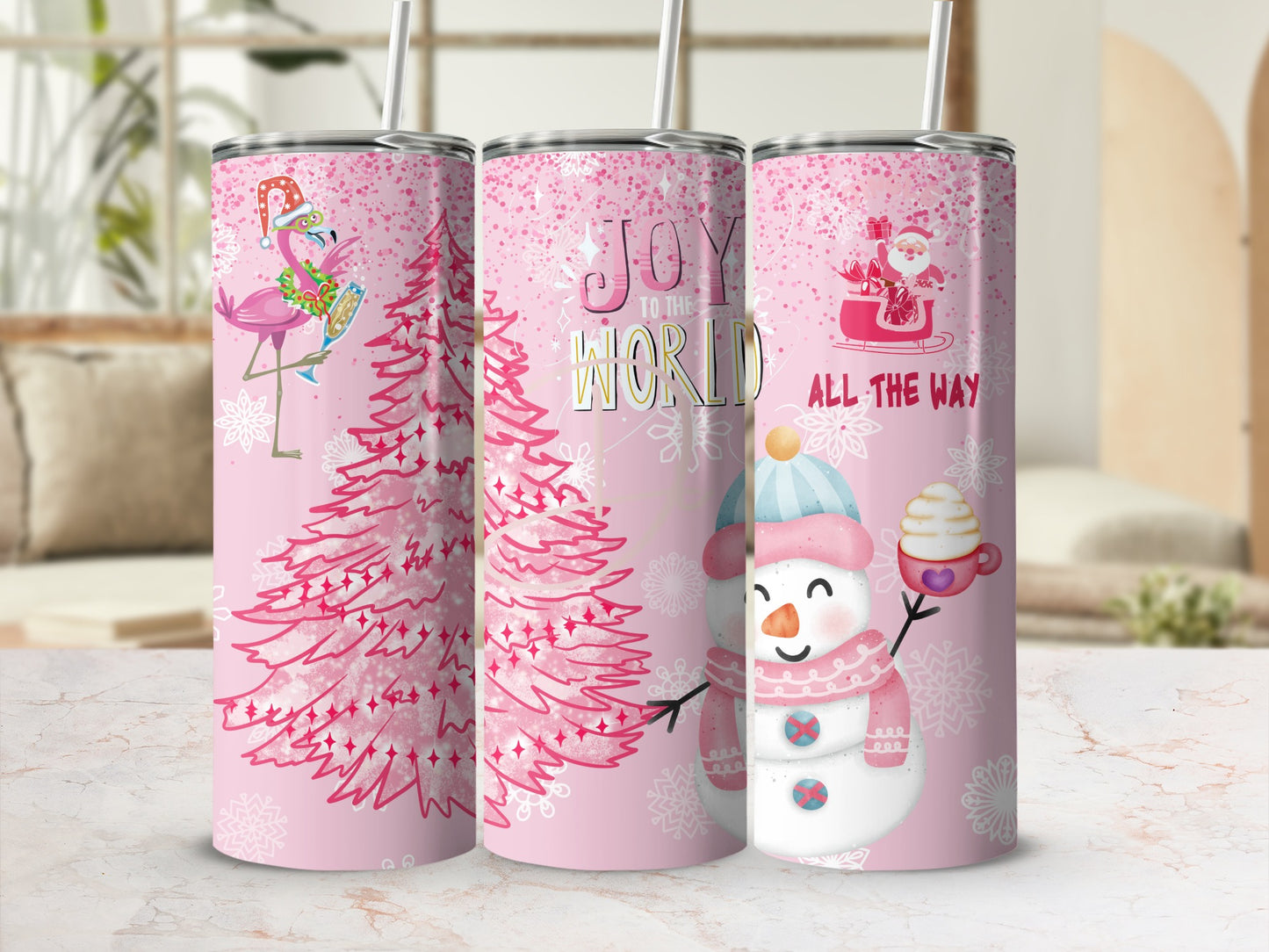 Joy to the World All the Way Festive Drinkware