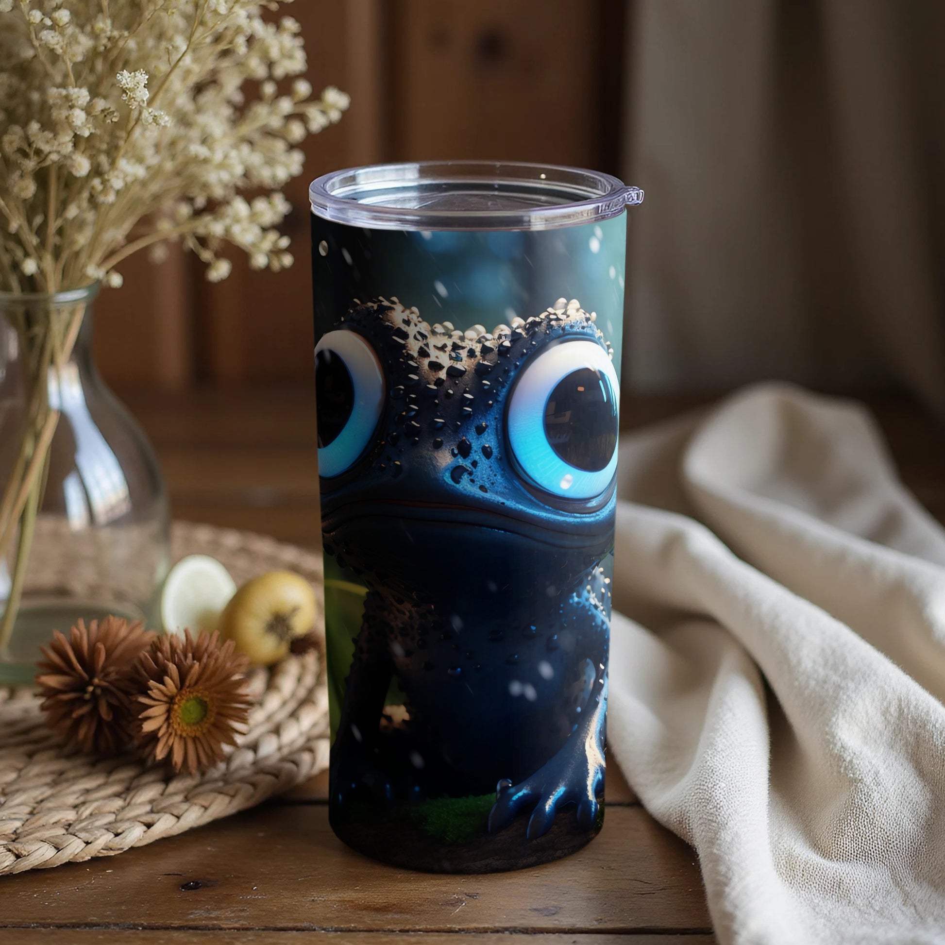 Big Eyed Blue Frog Creature Cartoon Design product type

Frog, Cute Frog, Blue Frog, Big Eyes, Cartoon Frog, Animal Design, Reptile Lover, Amphibian Art, Unique Design, Kawaii Frog, Funny Frog, Creature Design, Tumbler, Travel Mug, Drinkware, Gift Idea, Desk Accessory, Vibrant Print, Fantasy Creature, Quirky Design