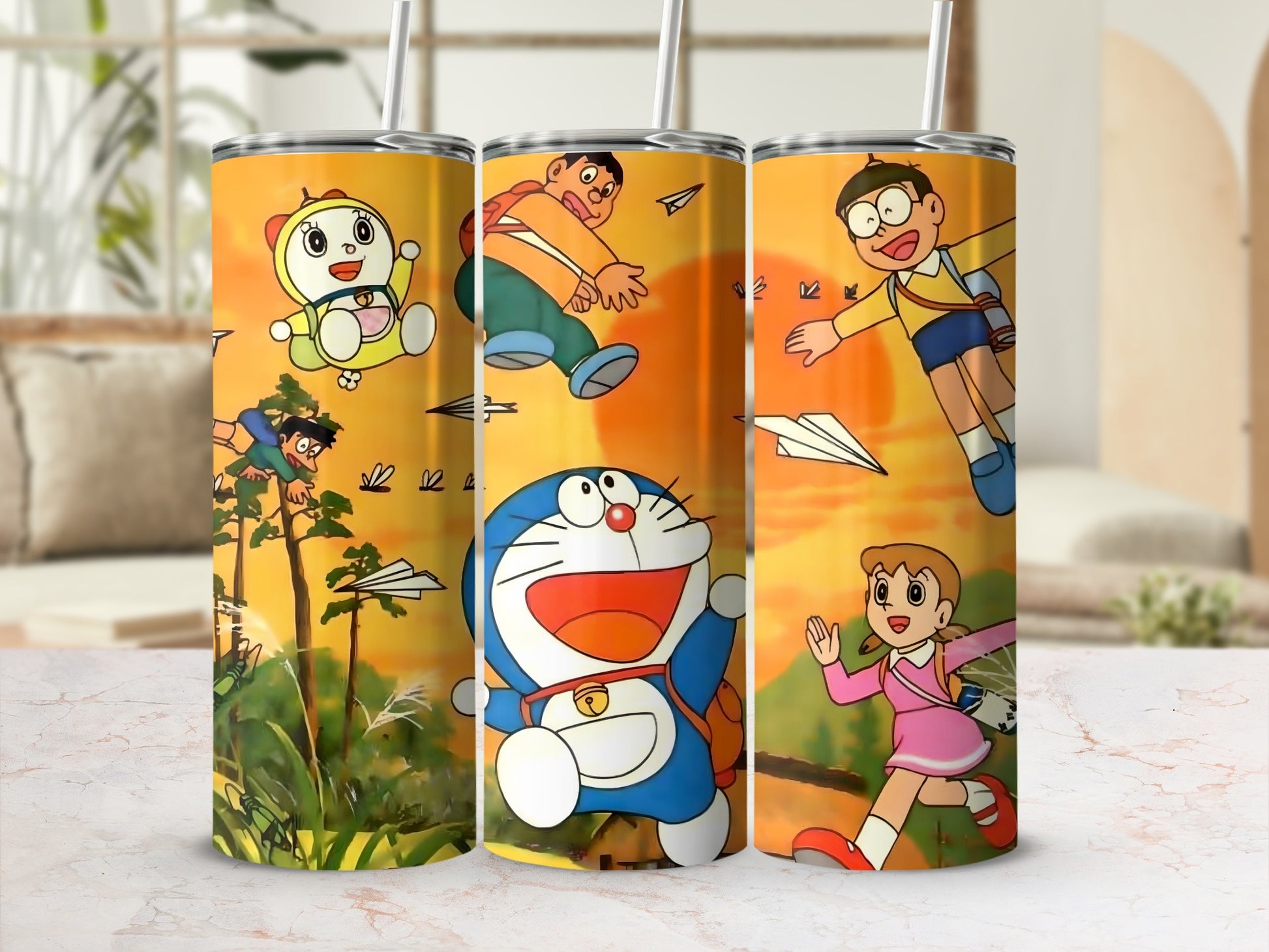 Colorful Cartoon Character Design Tumbler Cup