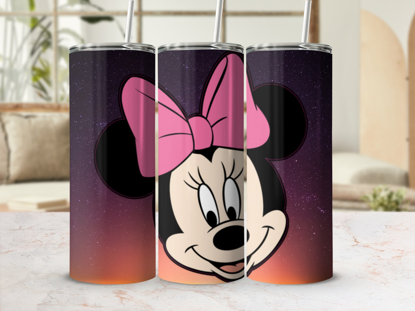 Minnie Mouse Tumbler Character with Pink Bow
