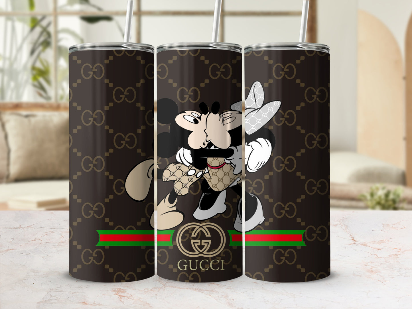 Mickey and Minnie Embrace Design Insulated Tumbler