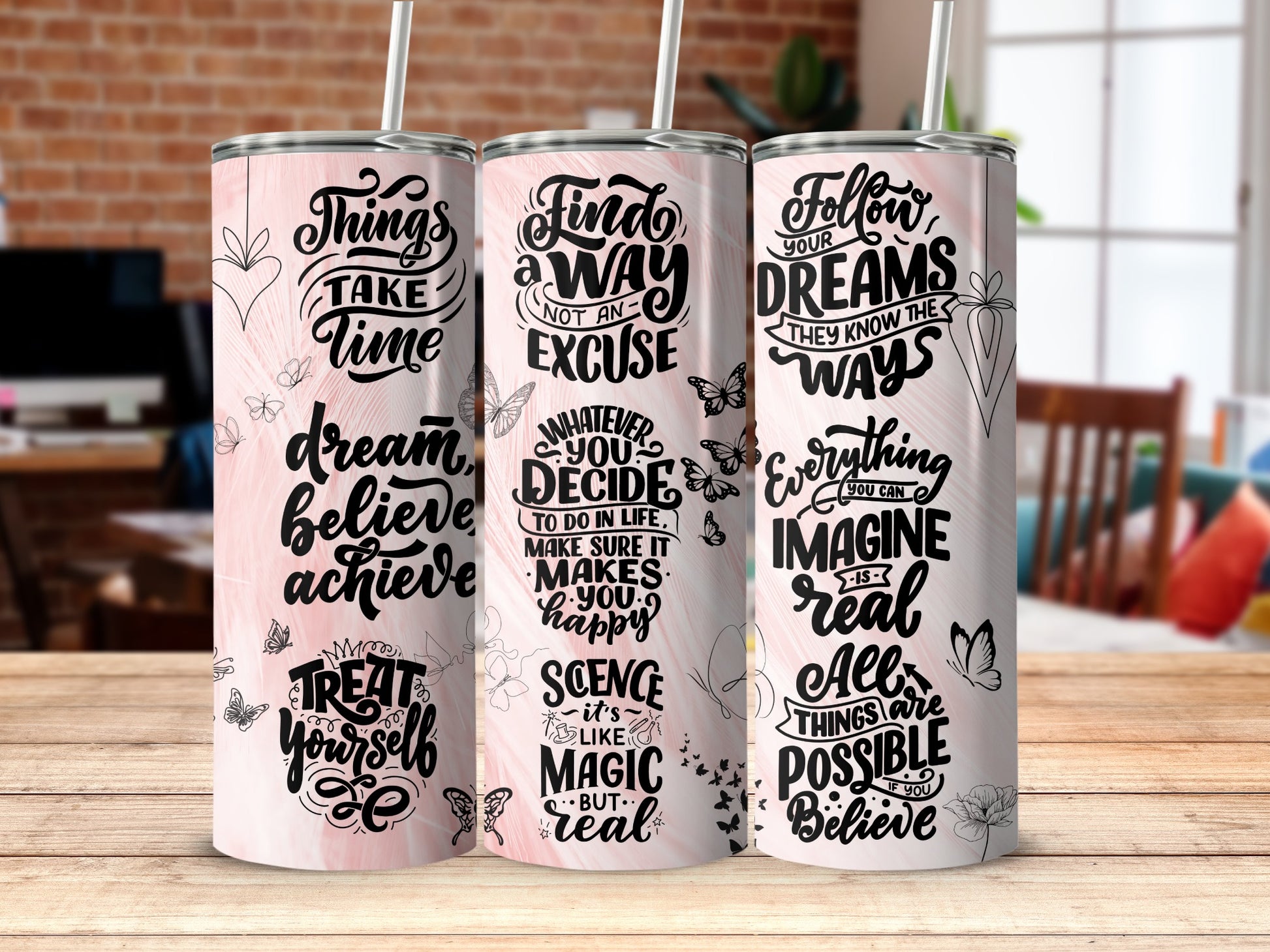 Motivational Quote Tumblers for Inspirational Lifestyle
