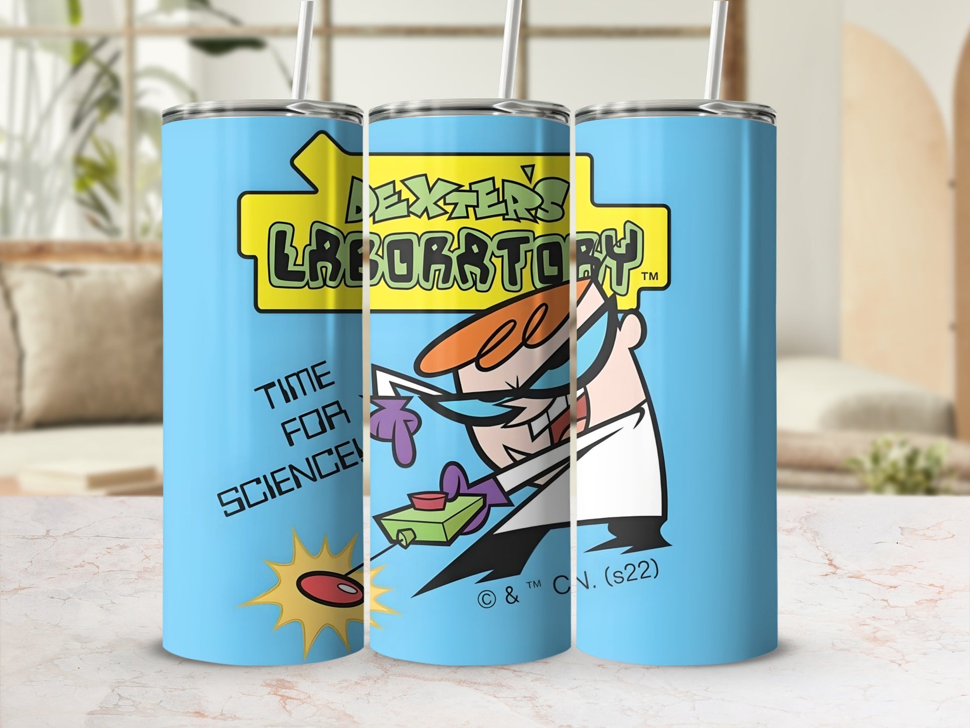 Dexter's Laboratory Time For Science tumbler