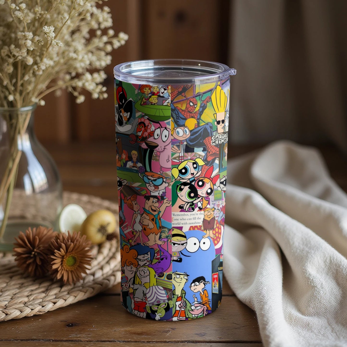 Colorful Cartoon Network Classic Characters Tumbler