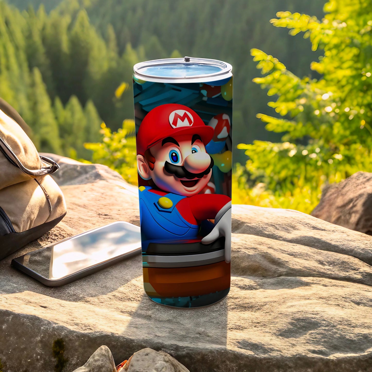 Colorful Animated Character Design Travel Tumbler