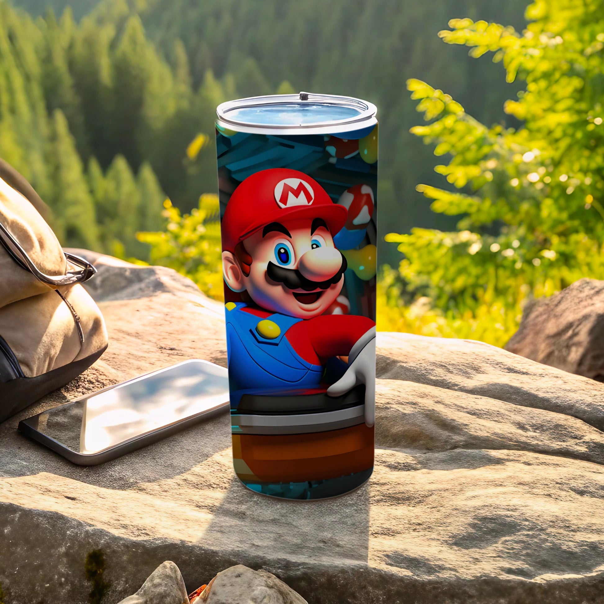Colorful Animated Character Design Travel Tumbler