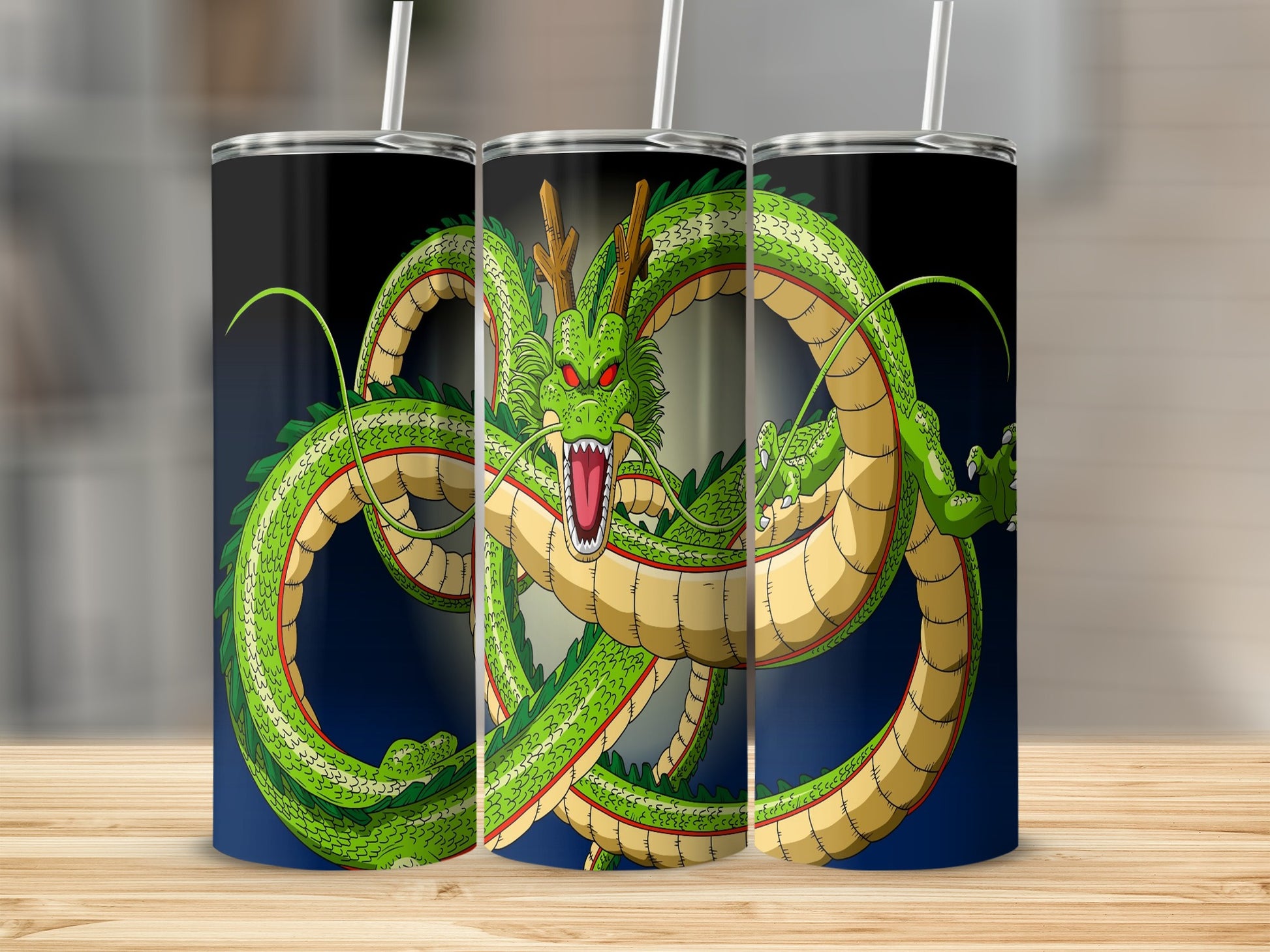 Green Dragon Print Insulated Tumbler Cup Product