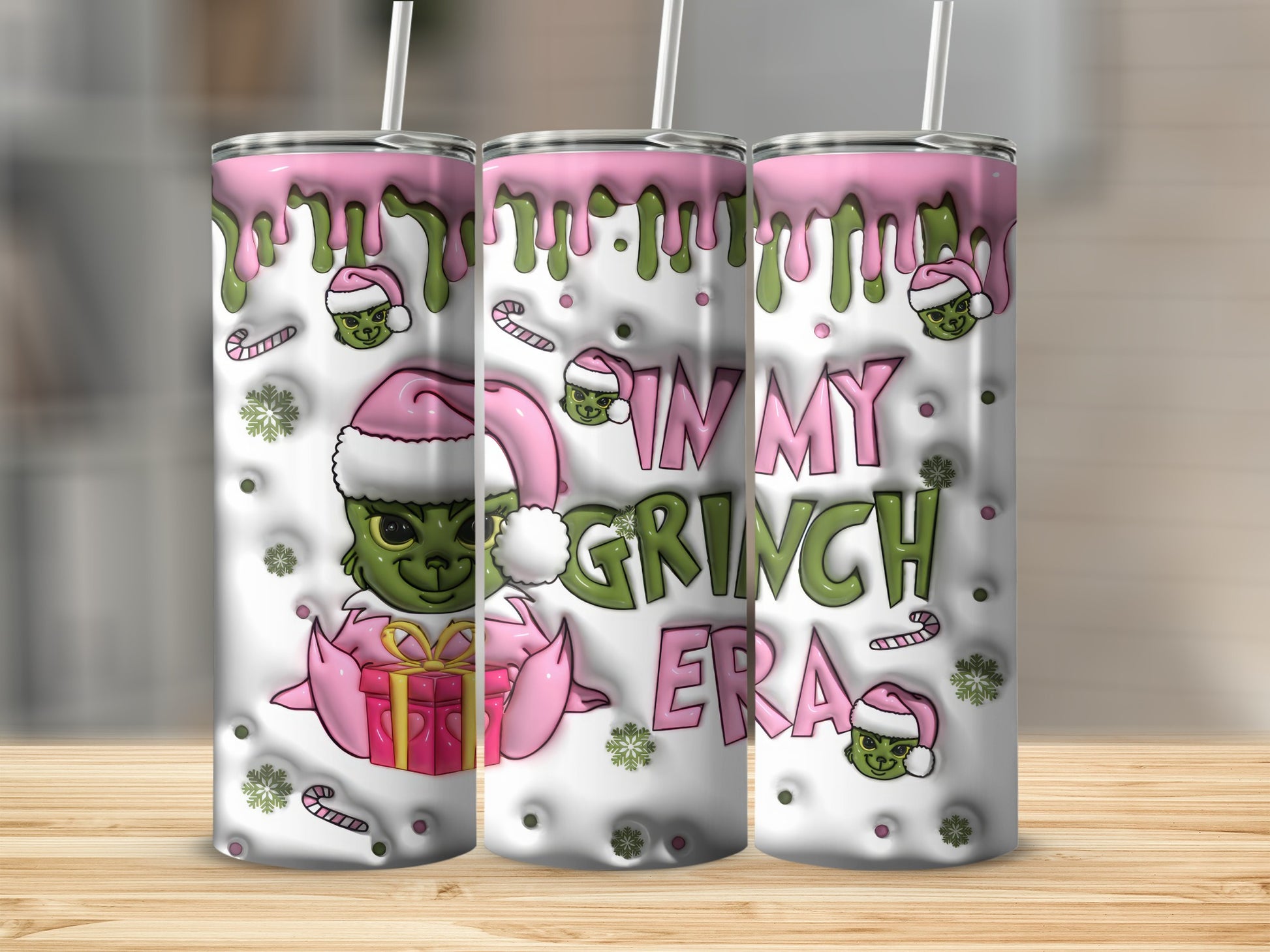 In My Grinch Era Christmas Tumbler Cup for Holiday Cheers