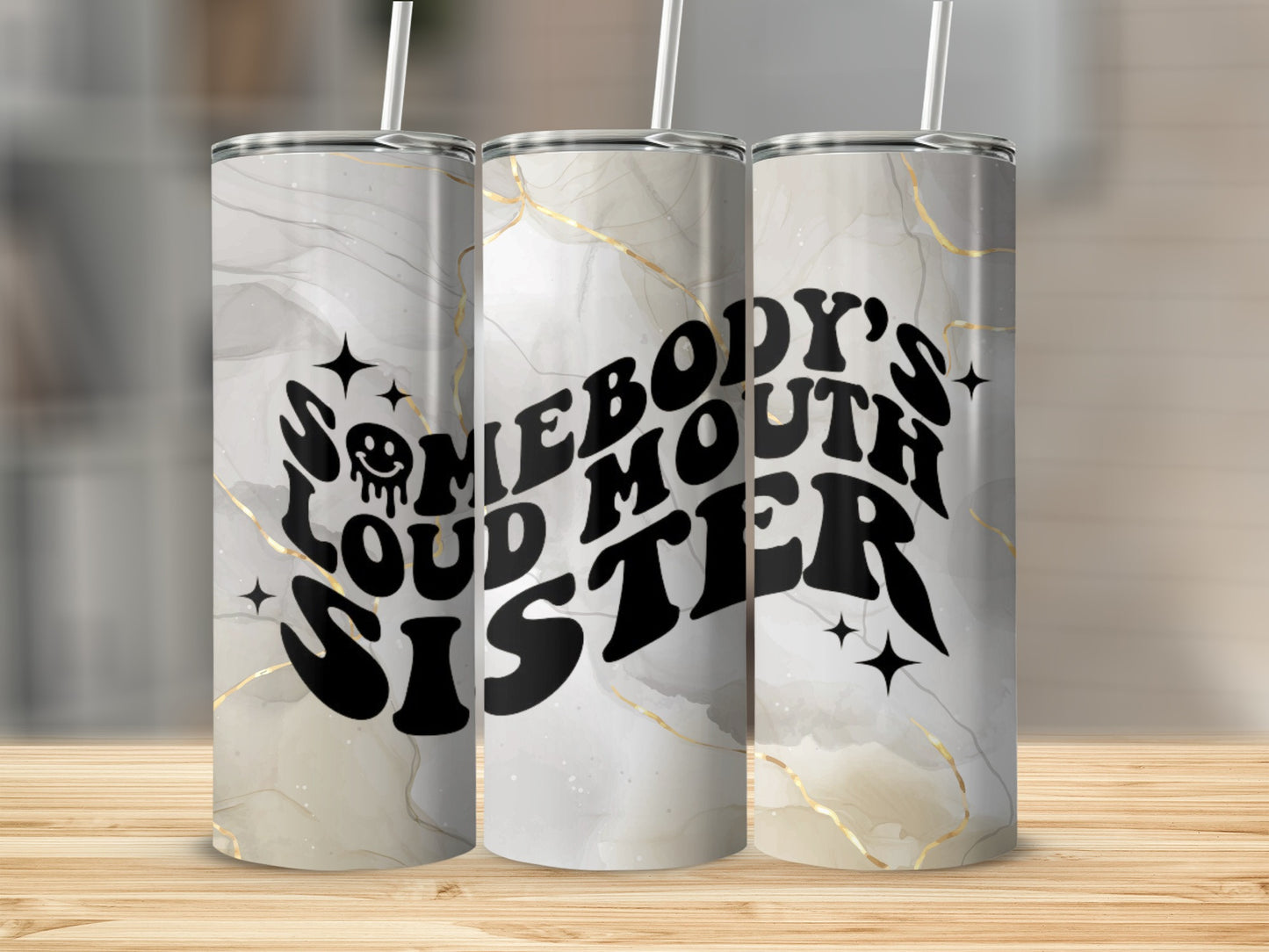 Somebody's Loud Mouth Sister Personalized Tumbler