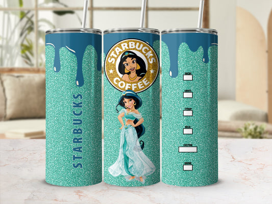 Starbucks Coffee Jasmine Theme Insulated Tumbler Cup