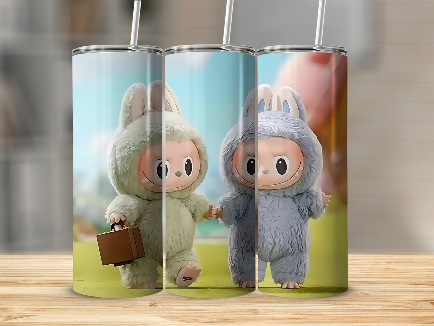 Cute Cartoon Characters Design Insulated Tumbler