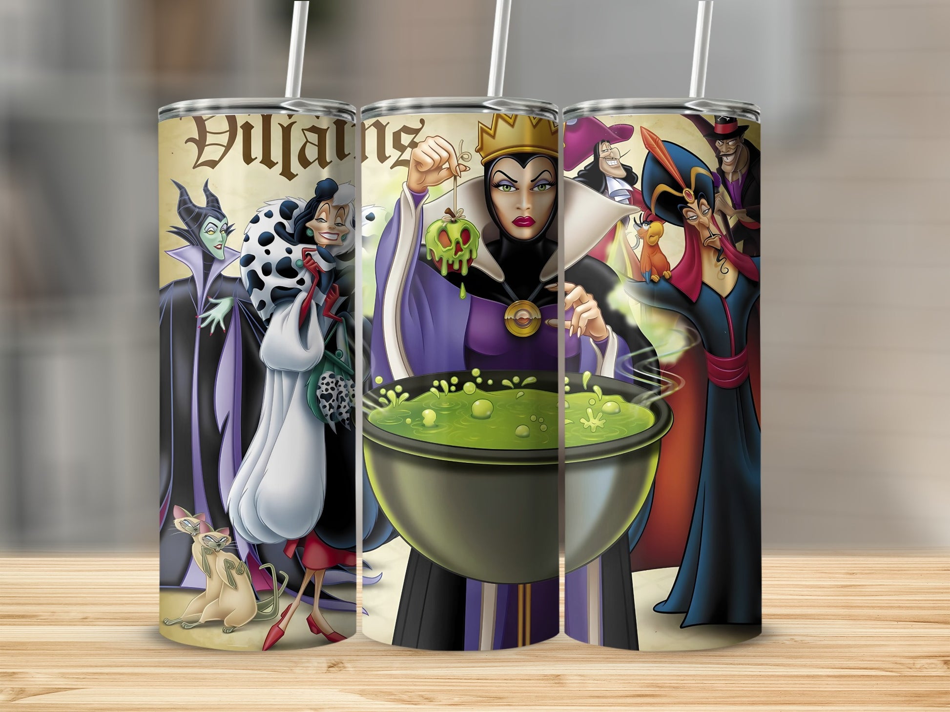 Classic Villains Tumbler featuring Iconic Evil Characters
