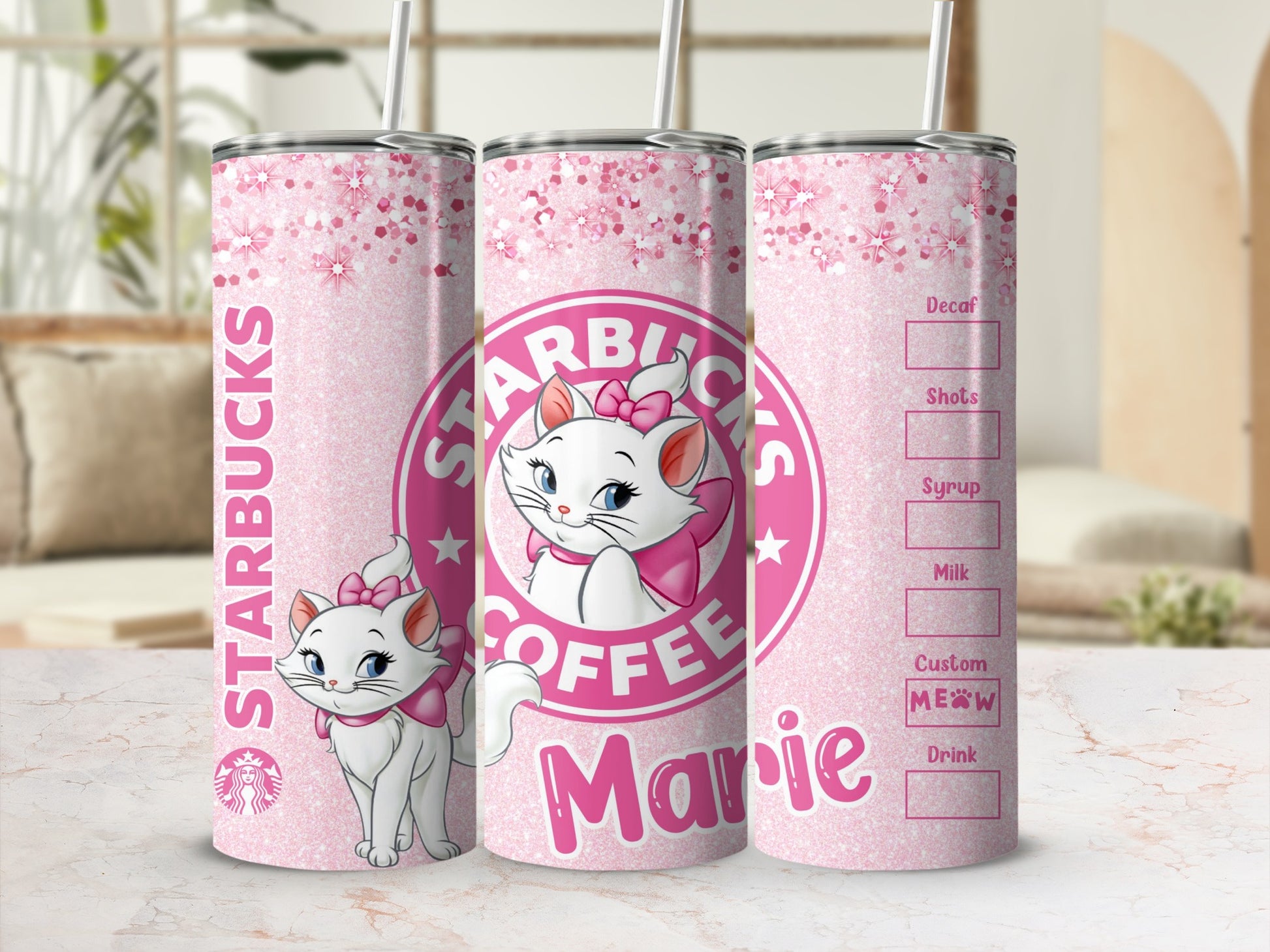 Starbucks Marie Cute Cat Themed Tumbler for Coffee Lovers