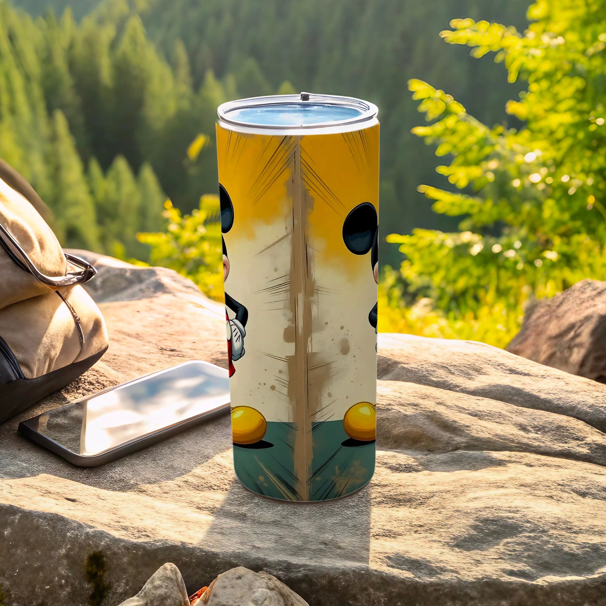 Cartoon Character Design Insulated Tumbler for Outdoor Use