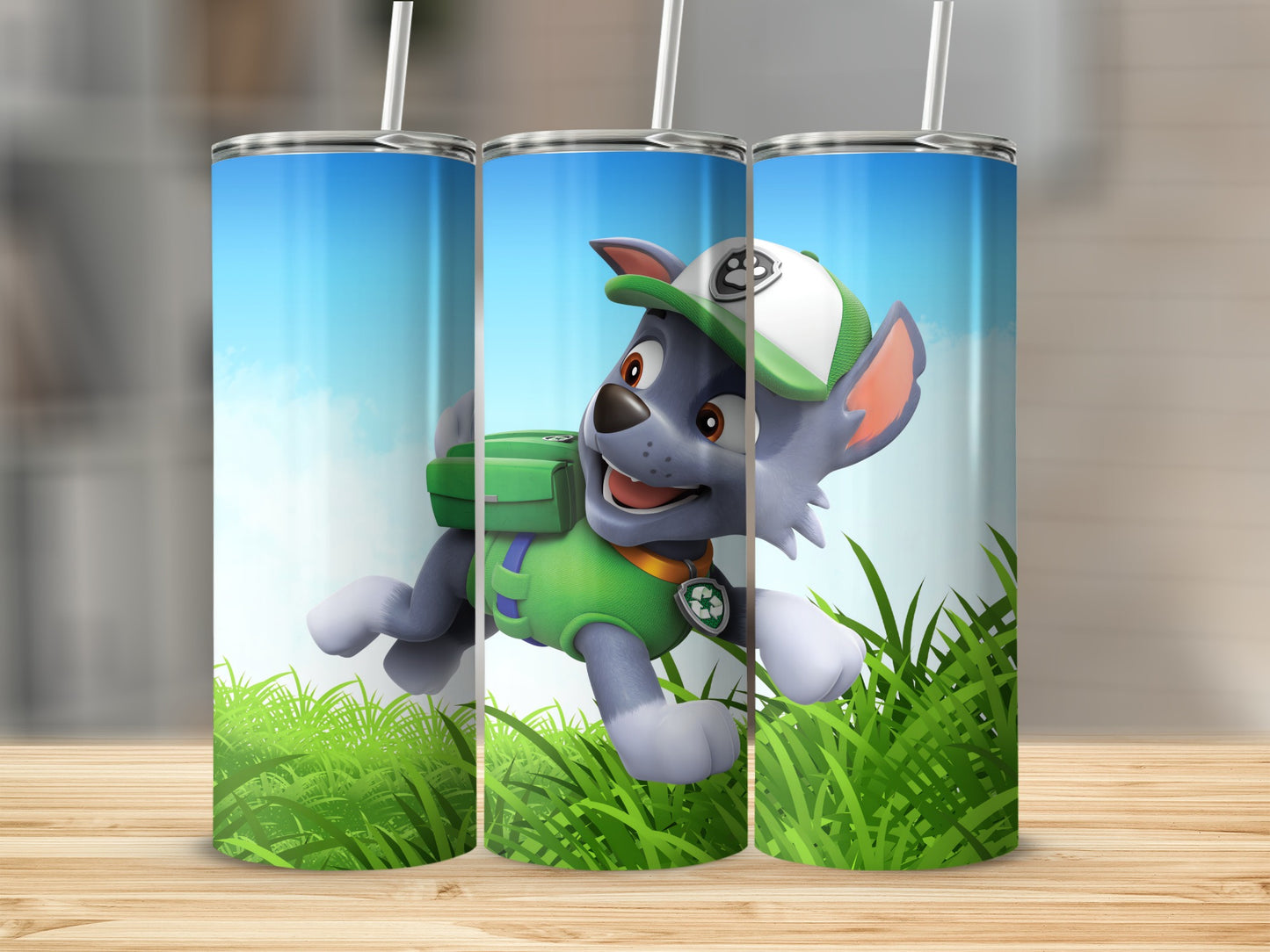 Cute Cartoon Dog Character Tumbler for Kids Drinkware