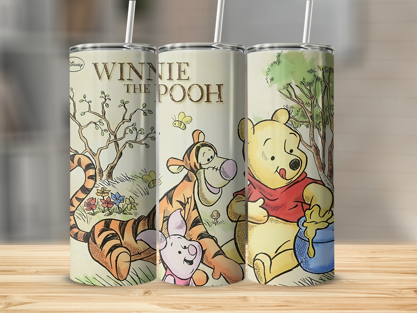 Winnie the Pooh Tumbler Set with Classic Characters