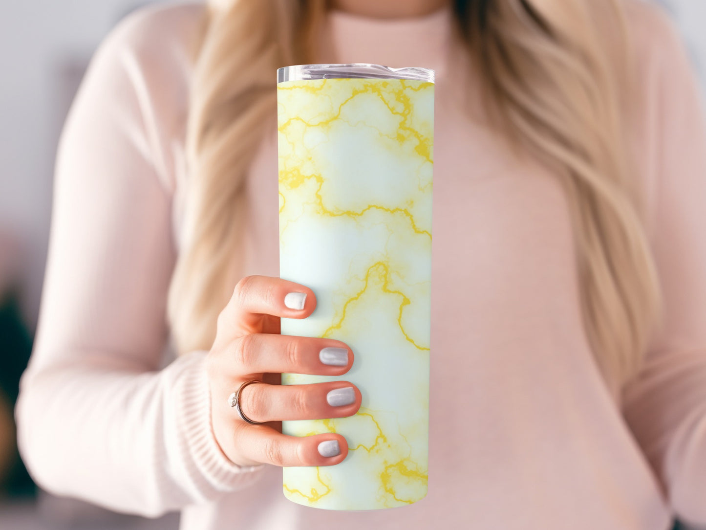 Exquisite Golden Vein Marble Pattern Design Tumblers