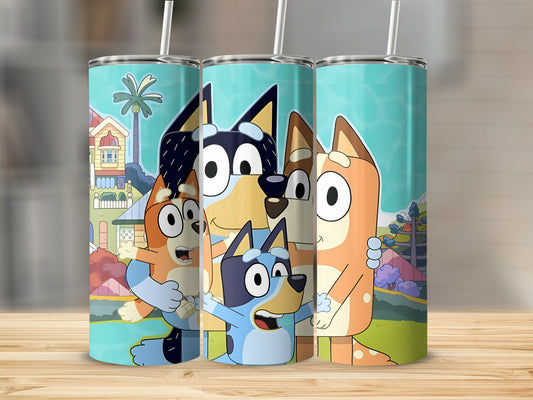 Cute Cartoon Characters Tall Insulated Tumbler Cup