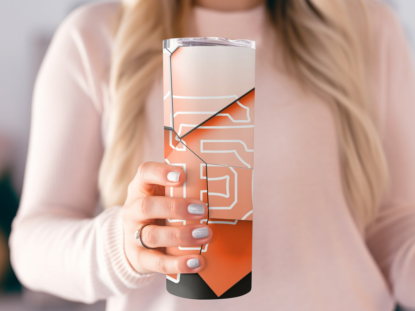 SF Logo Orange Fractured Design Premium Quality Tumblers
