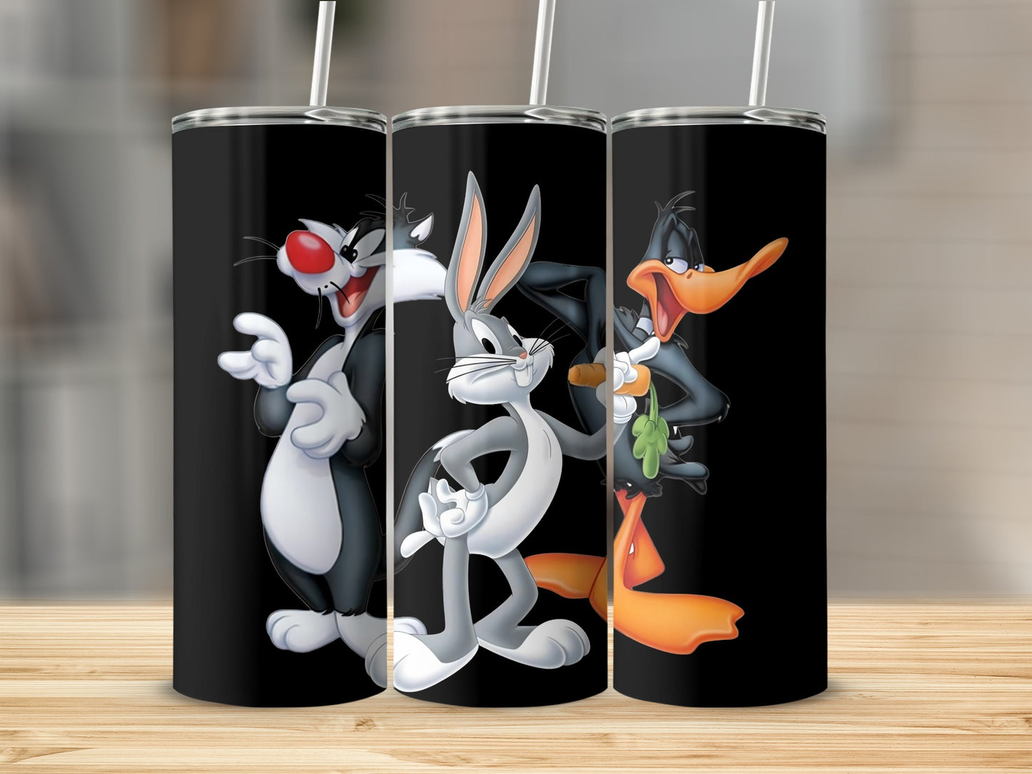 Looney Tunes Character Design Travel Mug Set