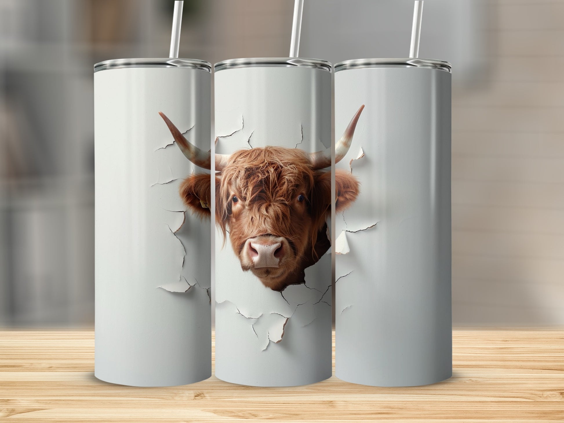 Brown Shaggy Cow Crack White Tumbler Product Type
highland cow, cow tumbler, animal design, farm animal, rustic style, unique graphic, shaggy cow, brown cow, cracked pattern, white background, drinkware, beverage holder, tumbler gift, farmhouse aesthetic, cute cow, horned animal, burst effect, eye-catching design, country living, novelty tumbler