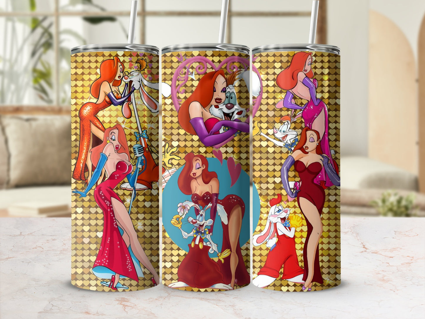 Trendy Cartoon Character Theme Printed Cup Collection