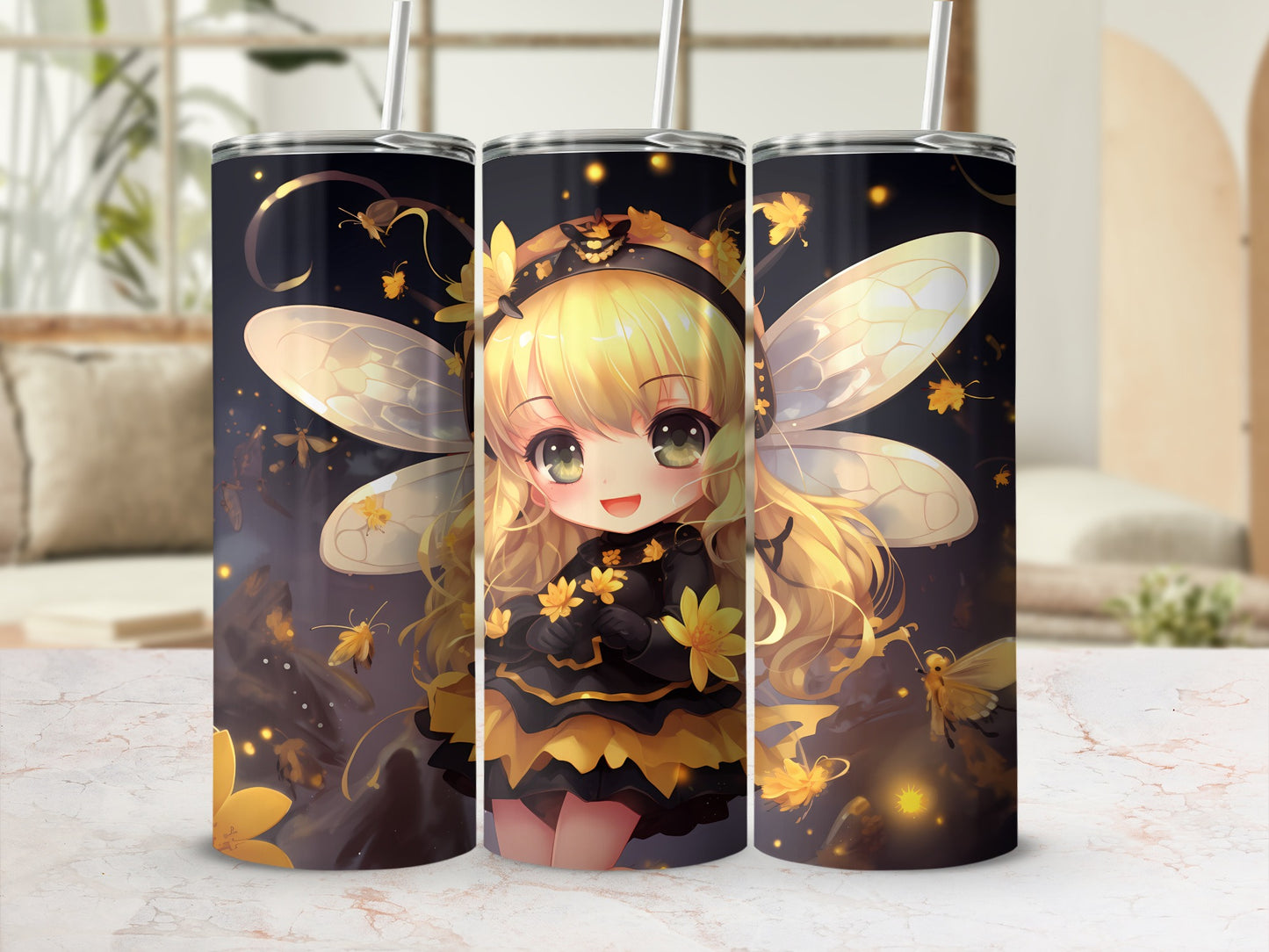 Cute Anime Bee Fairy Honeybee Wings Design Tumbler product type
anime girl
bee fairy
honeybee design
cute character
fantasy art
kawaii style
yellow black
fairy wings
magical creature
insect theme
golden lights
chibi art
sweet bee
mythical being
enchanted design
whimsical art
illustration
drinkware
anime tumbler
fairy tumbler