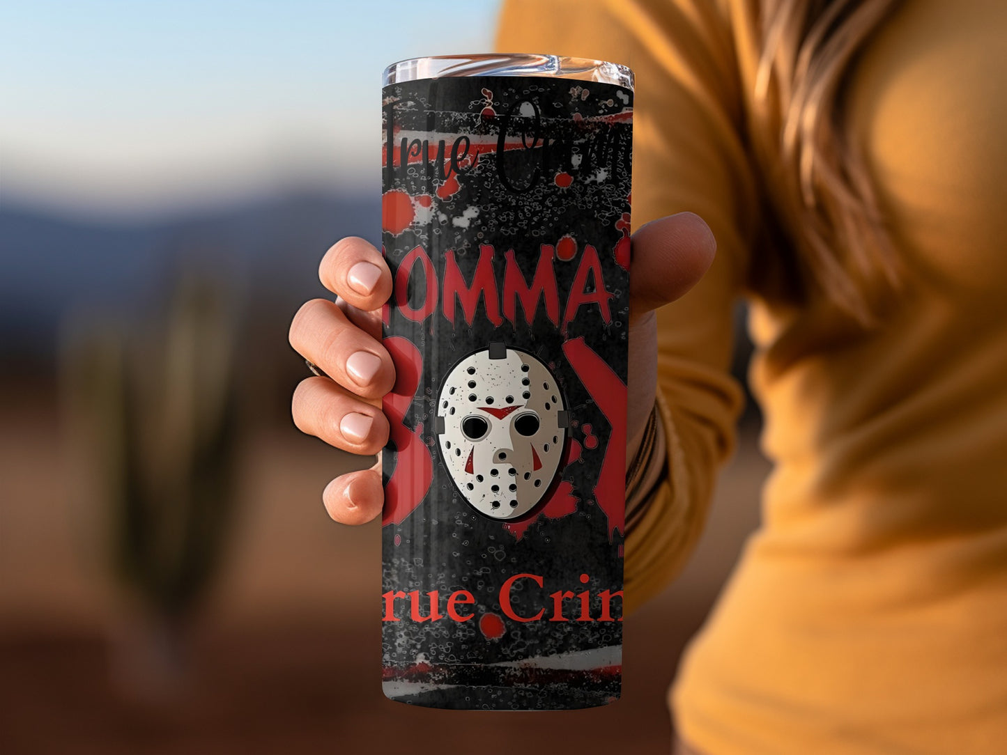 True Crime Inspired Horror Momma Tumbler