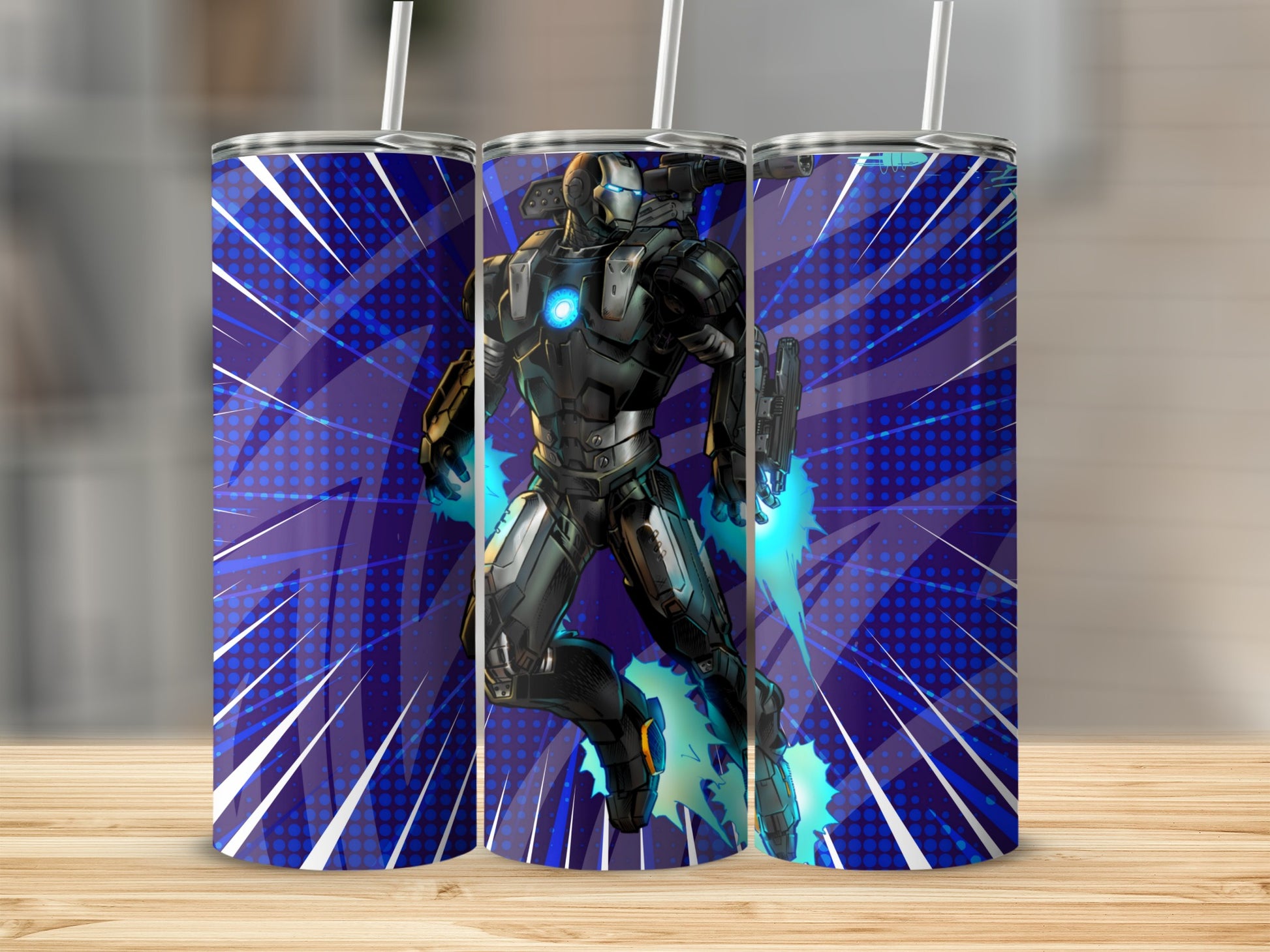 Futuristic Robot Hero Design Drinkware Product