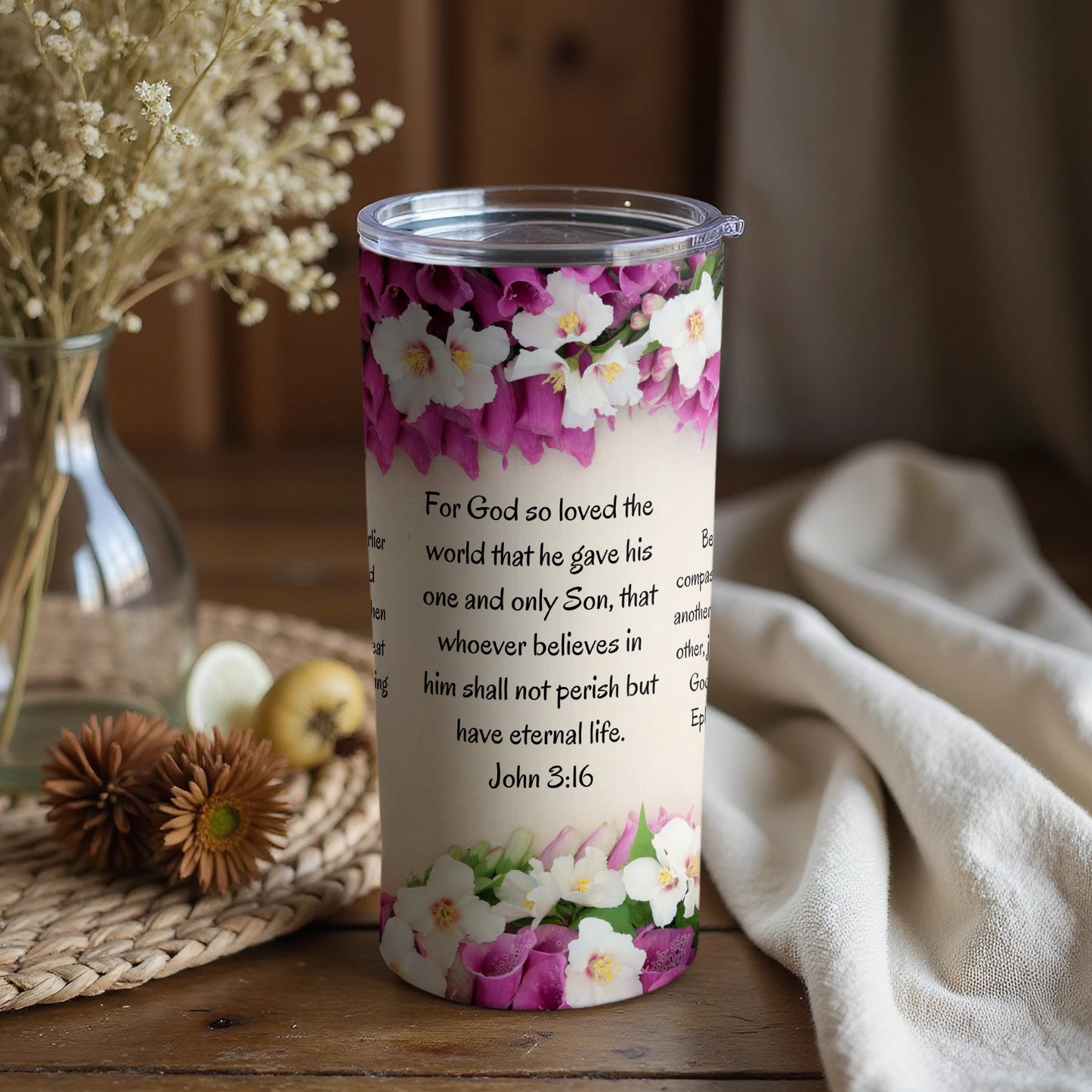 John 3:16 Christian Inspirational Tumbler