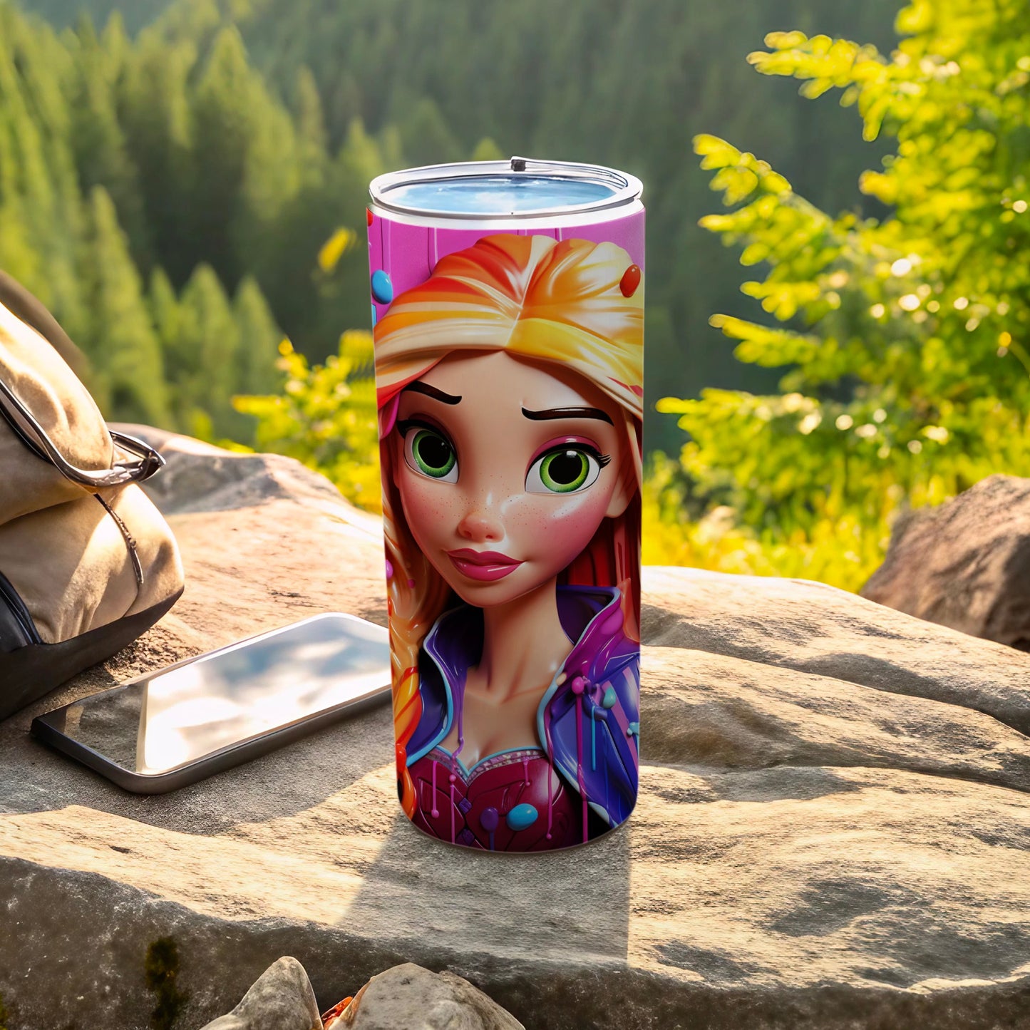 Colorful Character Illustration Insulated Tumbler Cup