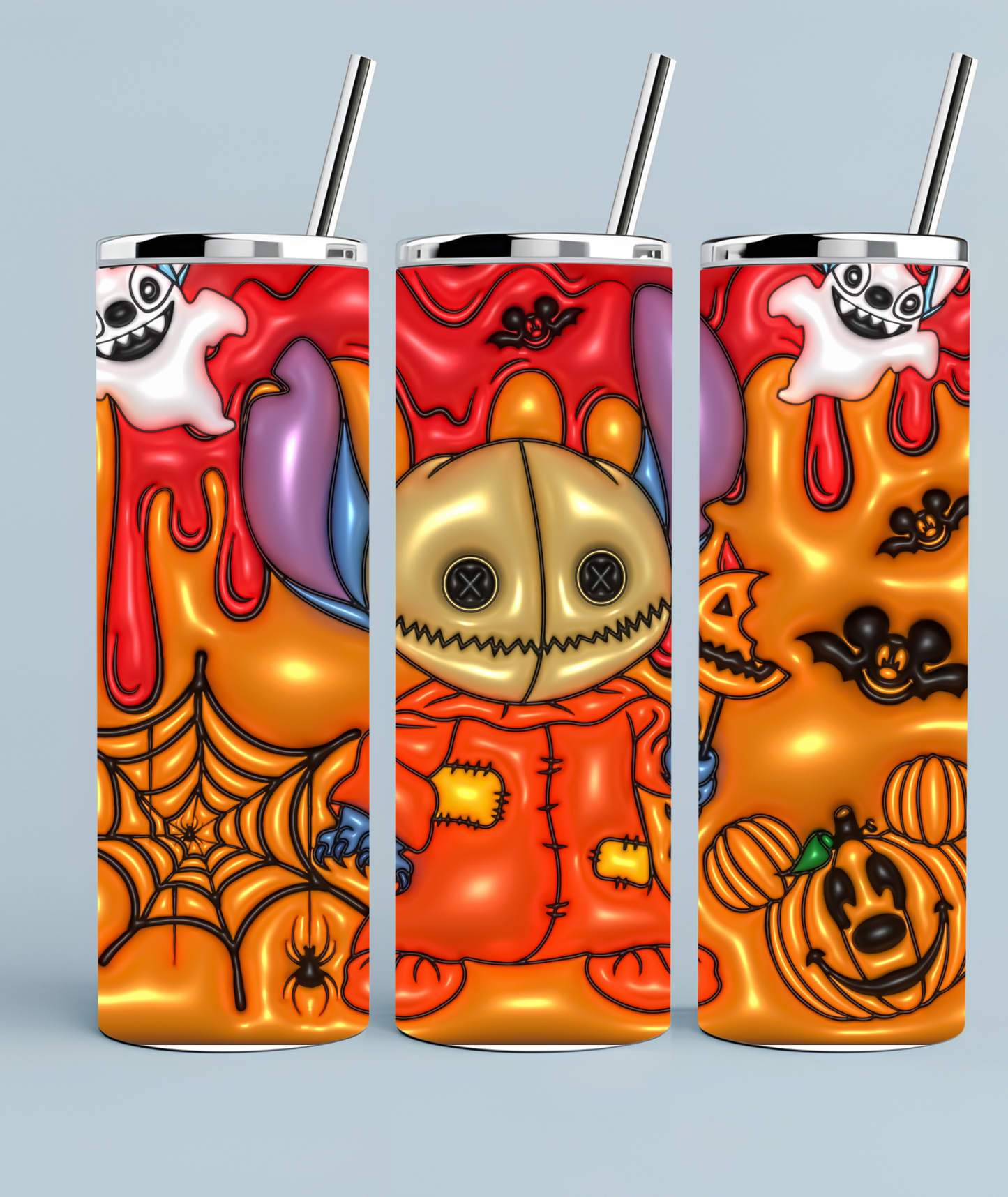 Stitch Dressed as SAM for Halloween Tumbler