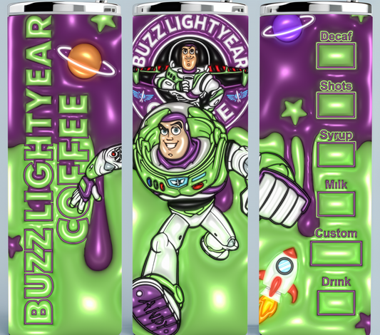 Buzz Lightyear Coffee Starbucks Tumbler
