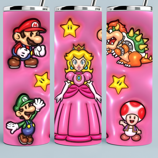 Mario Bros 3D Puff Tumbler