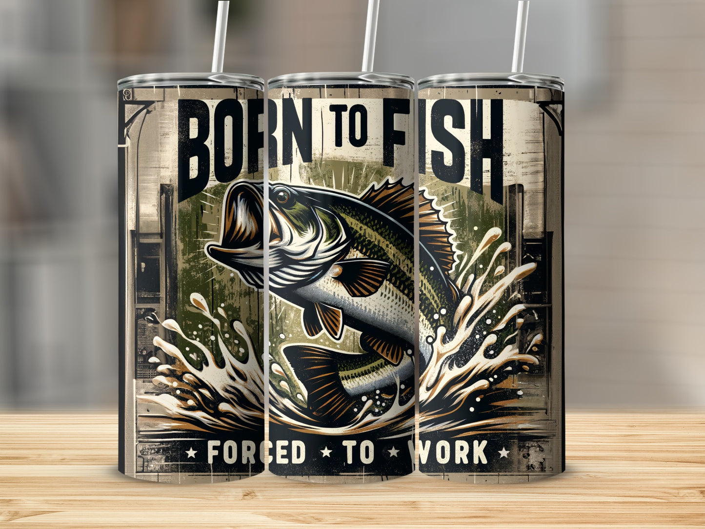 Born To Fish Forced To Work Bass Fish Tumbler product type
fishing
angler
bass fish
born to fish
forced to work
fisherman
gift dad
outdoor life
water splash
fish jumping
rustic design
grunge style
tumbler cup
drinkware
cold hot
insulated tumbler
lake river
fishing trip
outdoorsman
unique gift